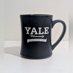 Yale University Coffee Mug Tea Cup Logo Motto Deep Blue Ceramic 14 oz